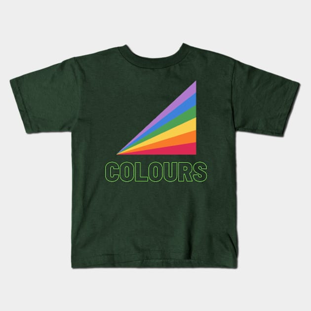 rainbow colours Kids T-Shirt by vitalitystore